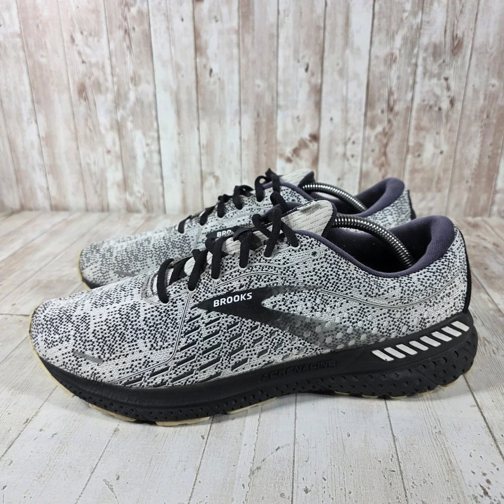 Brooks Adrenaline GTS 21 Mens Running Shoes Black White 1103491D135 Size 12